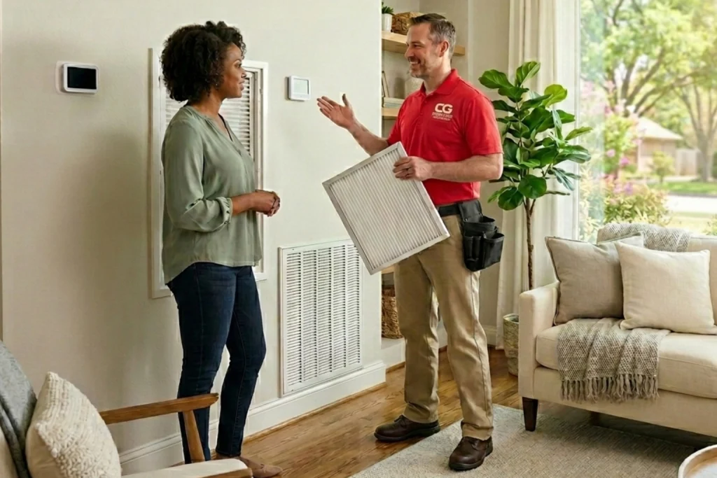 Grapevine homeowner improving indoor air quality for Clean Air Month