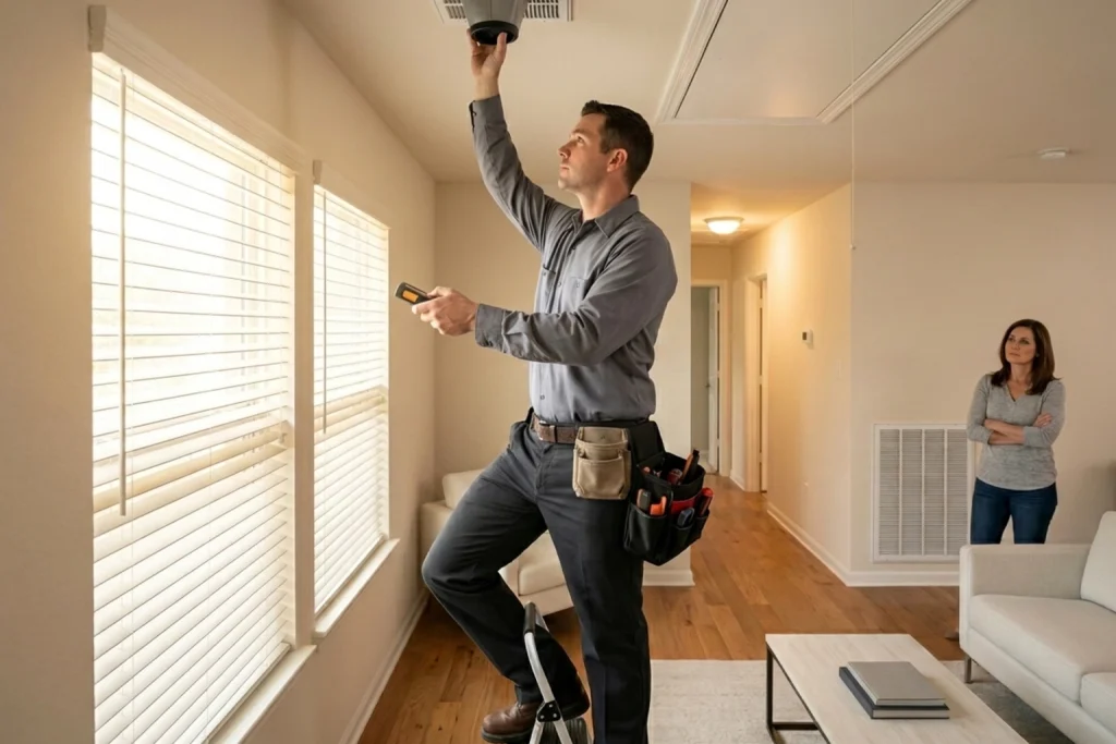 Grapevine home evaluated for proper AC installation sizing